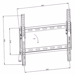 TV Wall Mount Television Brackets 32 to 75 Inch TVs Tilt Holder Bracket LCD Set
