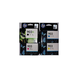 HP 903Xl black and HP 903 1x cyan/magenta/yellow original Ink cartridges for HP Officejet 6950, HP Officejet Pro 6960, HP Officejet Pro 6970