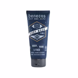benecos Body Wash 3in1, for men, 200ml, 200 ml, 2-in-1 Hair & Body, Men, Bottle, Verbena, COSMOS ORGANIC AQUA (WATER), PYRUS  ...