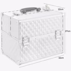 Arebos 4260199751091 makeup/manicure case Silver