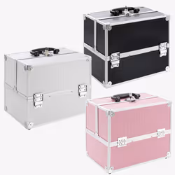 Arebos 4260199751121 makeup/manicure case Silver