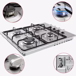 Arebos 4260199758489 hob Silver