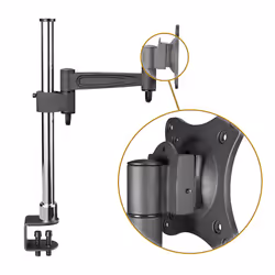 RICOO Single Monitor Stand Mount Tilt Swivel TS2211 Bracket Universal LED Curved QLED QE LCD OLED SUHD UHD Adjustable Arm 13" - 32" Inch VESA 75x75...