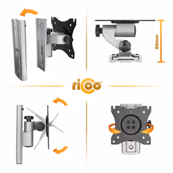 Monitor Bracket Tilt Swivel for 13-27 Inch S3111 for LED LCD OLED Curved and Flatscreens TV Wall Mount Universal for VESA 75x75 100x100
