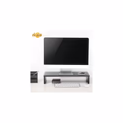 Monitor Stand 54x26x10 cm FS0113 Desk Shelf Table Top Notebook Laptop Workstation Desktop Display Screen Riser Black Chipboard