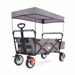 FUXTEC CT-500AGB, Manual garden cart, 4 wheel(s), Solid wheels, Fabric, Metal, Black, Grey, 75 kg