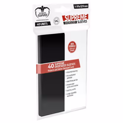 ULTIMATE GUARD Supreme Sleeves, Card sleeve, Black, 100 pc(s)