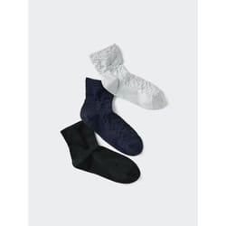 Uniqlo Japan Socks 3 Pair - 03 GRAY/2426