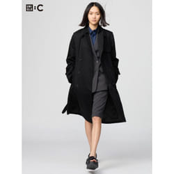 Uniqlo Japan Trench Coat - 09 BLACK/XL