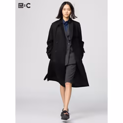 Uniqlo Japan Trench Coat - 09 BLACK/M