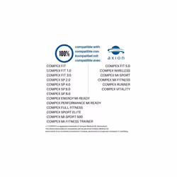 20 Electrodes Compatible with COMPEX TENS EMS Pads Easy snap 5x5cm Button Connection 375mm axion Brand Quality
