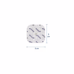 20 Electrodes Compatible with COMPEX TENS EMS Pads Easy snap 5x5cm Button Connection 375mm axion Brand Quality