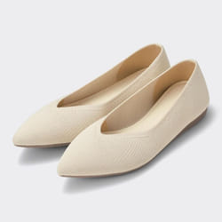 Gu By Uniqlo Washable Knit Flat Shoes - 09 BLACK/220cm