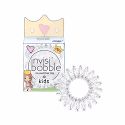 invisibobble KIDS – PRINCESS SPARKLE, Hair ponytail holder, Transparent, 3 pc(s)