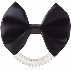 invisibobble Bowtique Hair Bow True Black I 1 x Hair Bow with Invisibobble Original Slim Hair Band for Girls and Women I No T ...
