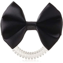 invisibobble Bowtique Hair Bow True Black I 1 x Hair Bow with Invisibobble Original Slim Hair Band for Girls and Women I No Tangle Strong Hold I The O