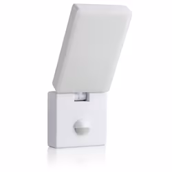 SEBSON Wall light with motion detector 15W, Outdoor wall lighting, White, Plastic, Polycarbonate (PC), IP65, Facade, II