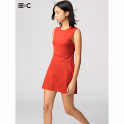 Uniqlo Japan Active Dress Sleeveless - 15 RED/S