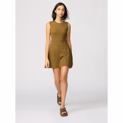 Uniqlo Japan Active Dress Sleeveless - 34 BROWN/XS
