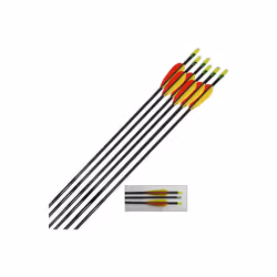 Petron Archery Target Arrows Fibreglass 28 inch - round ends