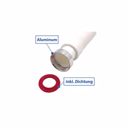 Flexible Drain Hose 13972 1 14 Inch x 32 mm SiphonOdour Trap for Washbasin Extendible from 320880 mm