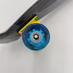 NoRules Skateboard Fun Neon - LED light-up wheels (battery-free), deck 57x15cm, non-slip, ABEC5, PU wheels 60x45mm