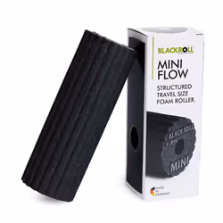 MINI FLOW - The original - Mini foam roller - Small self massage roller - Small muscle roller - black