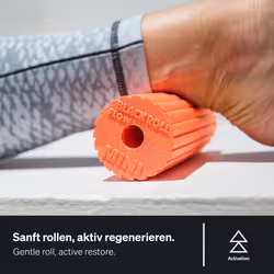 MINI FLOW - The original - Mini foam roller - Small self massage roller - Small muscle roller - black