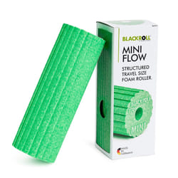 BLACKROLL Mini Flow Fascia Roller (15 x 5 cm), Small Fitness Roller with Ribbed Surface, Handy Massage Roller for Travel, Office or Gym, Medium