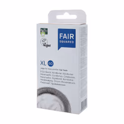 Fair Squared Vegetarian Condoms XL 60 8 pack