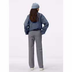Gu By Uniqlo Washable Straight Pants Z+ec  79.5 Cm Long - 09 BLACK/XS