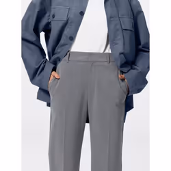 Gu By Uniqlo Washable Straight Pants Z+ec  79.5 Cm Long - 09 BLACK/XS