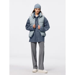 Gu By Uniqlo Washable Straight Pants Z+ec  79.5 Cm Long - 06 GRAY/3XL