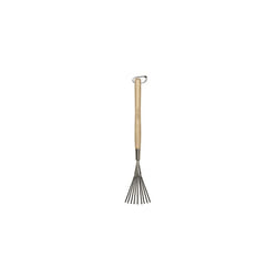 Long hand brush, made of ash wood and stainless steel, 734510