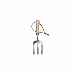 Kids Hand Fork - Lightweight Flower Fork for Kids Stainless Steel Small Plant Fork with Ash Handle - Length 19.7cm