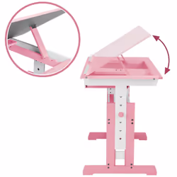TecTake 401240 kids desk Rose Wood