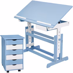 TecTake 401241, Blue, Wood, 10.5 kg