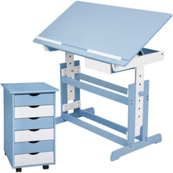 TecTake 401241 kids desk Blue Wood