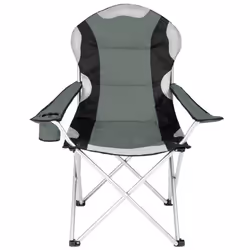 TecTake 401296, 120 kg, Camping chair, 4 leg(s), 3.1 kg, Plastic, Polyester, Grey