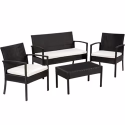 TecTake 401483, Black, 4 seat(s), Adults & Children, Boy/Girl