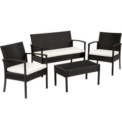 TecTake 401483 outdoor furniture set Black