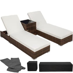 TecTake 401499 outdoor furniture set Brown
