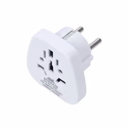 Rivacase PS4100 W00 power plug adapter Type C (Europlug) Type G (UK) White - Additional view 2