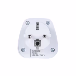 Rivacase PS4100 W00 power plug adapter Type C (Europlug) Type G (UK) White - Additional view 3