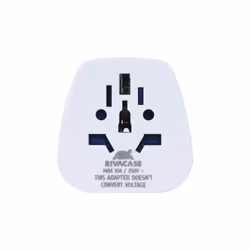 Rivacase PS4100 W00 power plug adapter Type C (Europlug) Type G (UK) White - Additional view 6