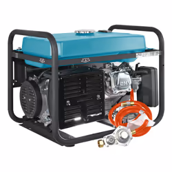 Könner & Söhnen KS 7000E G engine-generator 5000 W 25 L Liquefied Petroleum Gas (LPG), Petrol Aqua colour, Black - Additional view 4