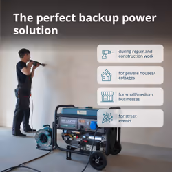 Könner & Söhnen KS 10000E engine-generator 7500 W 25 L Petrol Black, Teal