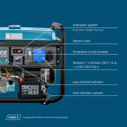 Könner & Söhnen KS 10000E engine-generator 7500 W 25 L Petrol Black, Teal - Additional view 6