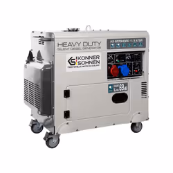 Könner & Söhnen KS 9200HDES-1/3 ATSR engine-generator 7000 W 11 L Diesel Stainless steel
