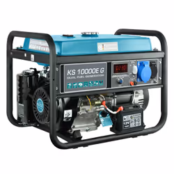 Könner & Söhnen KS 10000E G engine-generator 8000 W 25 L Liquefied Petroleum Gas (LPG), Petrol Aqua colour, Black